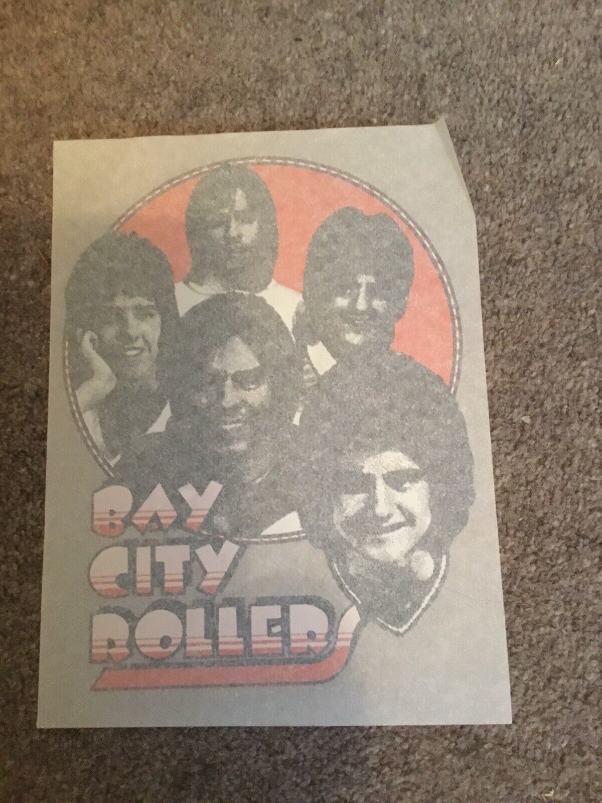 Bay City Rollers Transfer Sales Store Shirt Tee