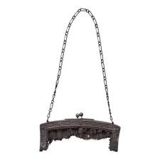 *HH* Antica Borsetta Liberty Vittoriana Borsa Pochette Maglia A Rete Sterling 