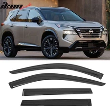 Fits 21-25 Nissan Rogue Window Visors Vent Rain Sun Guards Deflectors Tape-On