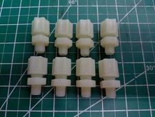 (8) Jaco 10-5-2-K-O 5/16" OD Tube Compression x Male 1/8" NPT PVDF