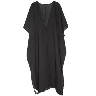 NWT Banana Republic Factory Black Kaftan, Beach Cover-Up, Women Size M/L
