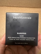 BAREMINERALS Barepro 16hr Skin-Perfecting Powder Foundation Medium Deep 45 warm