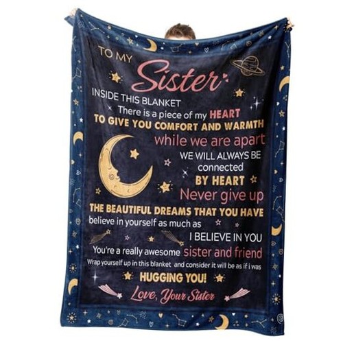 Sister Birthday Gifts, Sister Blanket Gifts, Sister Gifts for Women, Sisters
