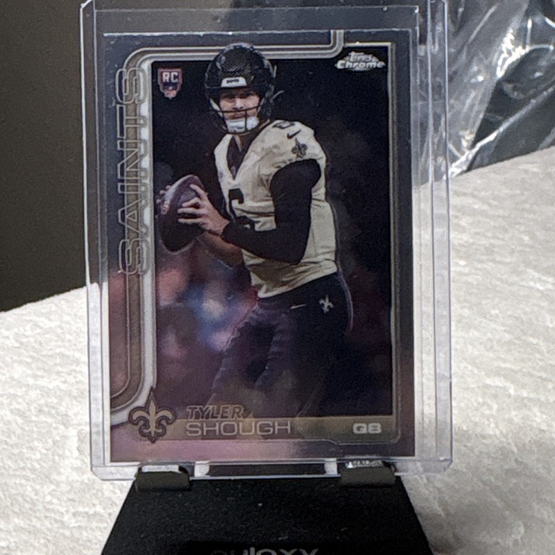 Topps 2025 Topps Chrome Tyler Shough New Orleans Saints Rookie #398