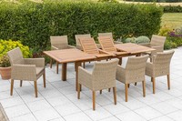 Mx GartenmöBel Esstischgruppe Ranzano TerrassenmöBel BalkonmöBel RattanmöBel
