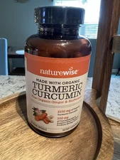 NatureWise Turmeric Curcumin 2250mg Capsules, 90-Pack New Exp 01/28