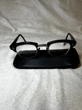 50s 60s AO American Optical Flexi-fit Eyeglasses Glasses Frames Only USA VTG BLK