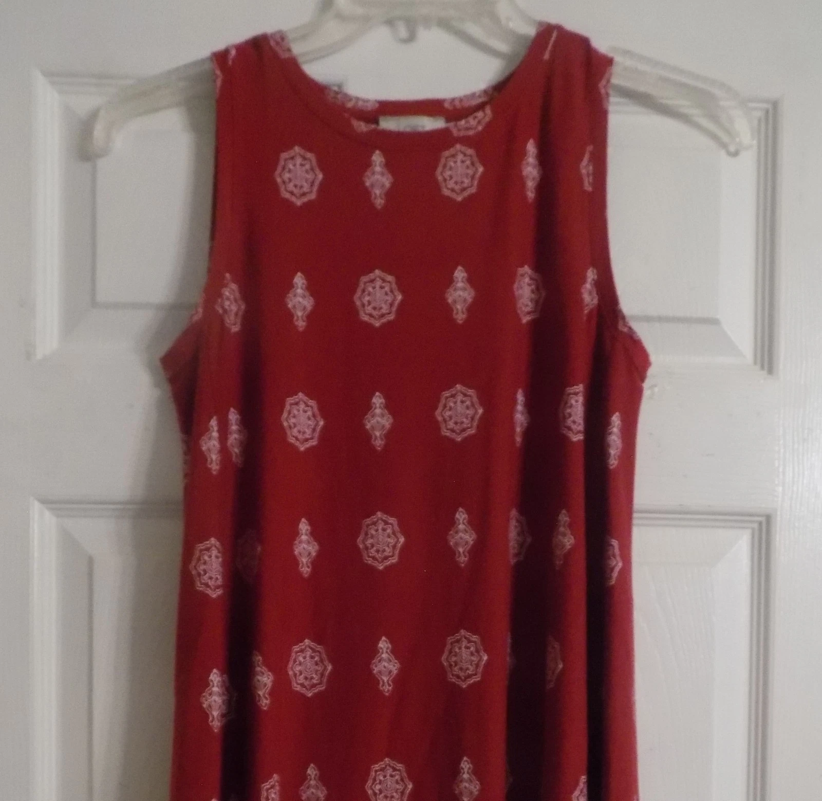 VETEMENTS Maglione donna Ann Taylor Loft Outlet taglia XS rosso bianco vestito senza maniche