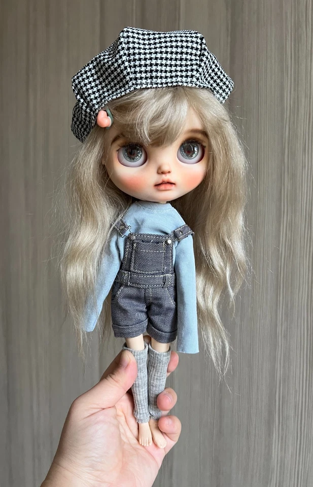 Blythe Doll Clothes -- Kids Wear Style Girls Daily Casual Set (OOAK) - Image 2 of 4