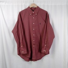 Ralph Lauren Men Classic Fit Plaid Button Down Long Sleeve Shirt Sz 16-1/2 32/33