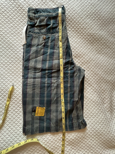 Set (2) Old Navy Boy's 12 REGULAR Wide Leg Painter Jeans & Plaid Shorts. RETRO - Picture 10 of 19