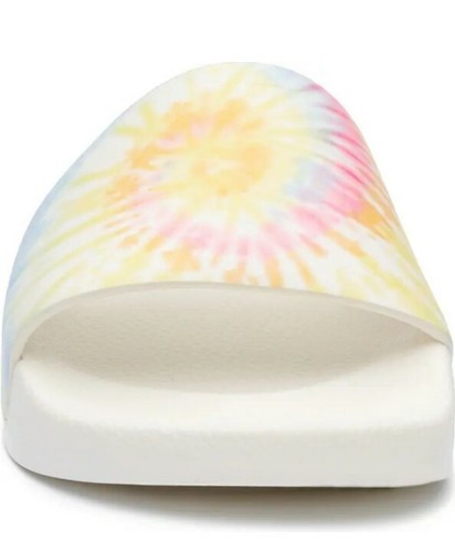 New Women's Lucky Brand Parker Slide Sandals Size 8 - White Tie dye - 第 4/7 張圖片
