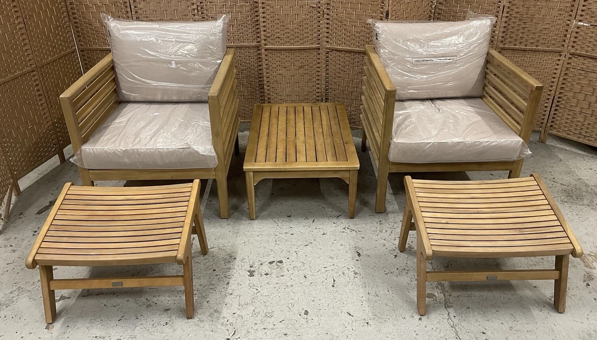 Cox Cox 2 x Cape Outdoor Lounge Chair Set Acacia