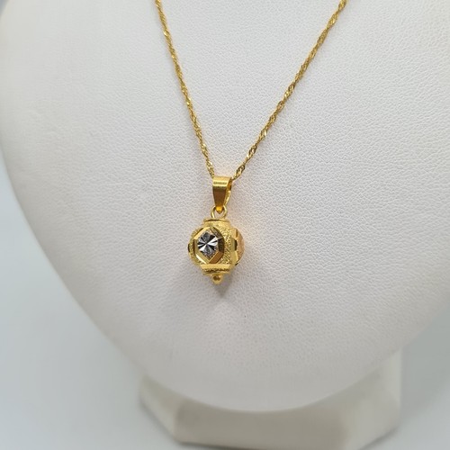 Chaine + pendentif or jaune 22 carats - Imagen 4 de 5