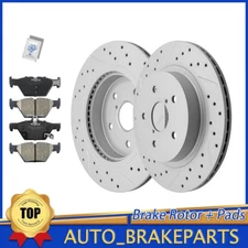 Rear Drilled Disc Brake Rotors Pads for 2015 - 2022 Subaru Outback Legacy