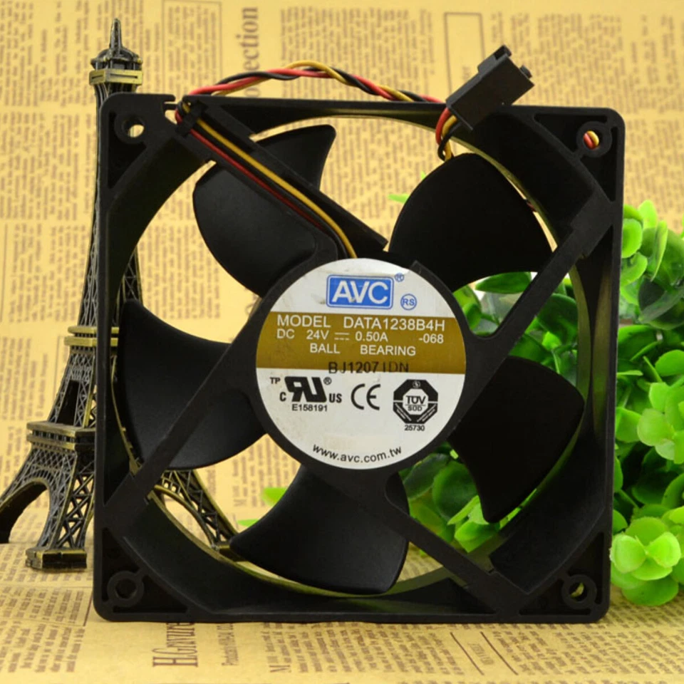 AVC DATA1238B4H 12038 24V 0.50A 12CM Industrial Cooling Fan - Image 2 of 4