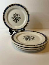 Danube Pattern Restaurant China Bread Plate 1944 O.P. Co. Syracuse China Set 4