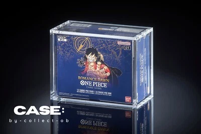 Estuche acrílico One Piece Display Booster Box inglés OP-01 Romance Dawn PRIMERA IMPRESIÓN