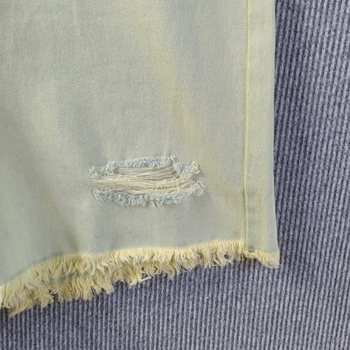 Wild Fable Jean Short Women 18 Green Light Wash Denim Hi Rise Bermuda Distressed - Picture 11 of 17