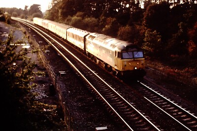 1990 British Rail Diesellok 47526 Plymouth-Newcastle Railway Slide Ref 5058