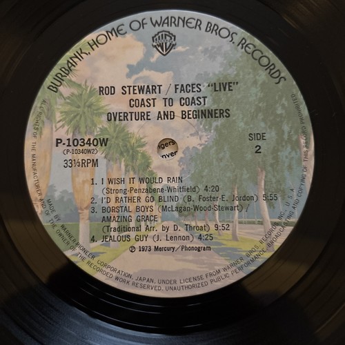 Rod Stewart And The Faces Live Coast To Coast Vinyl LP Japanese EX+/EX+ 1976 - Picture 11 of 11