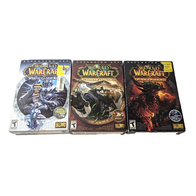 World of Warcraft Wrath of the Lich King, Cataclysm, Mists of Pandaria, Lot, PC