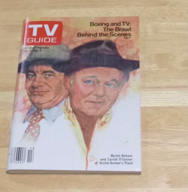 TV Guide March 29-April 4 1980 Archie Bunker's Placen New Hampshire Edition