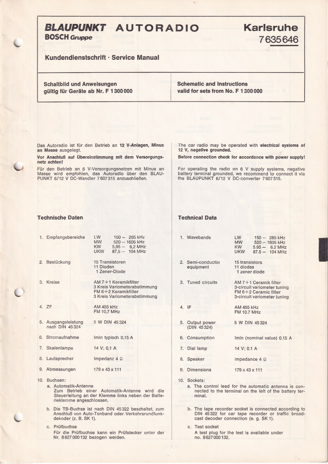 Blaupunkt Karlsruhe vintage audio equipment - eBay listing photo 1