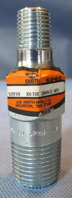 New J.B. Smith 1/2'' x 1/4'' Concentric Swage Carbon Steel TBE Sch 80 Galvanized