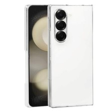 For Samsung Galaxy Z Fold 6 Hard Gummy Protective Cover Slim Transparent Case