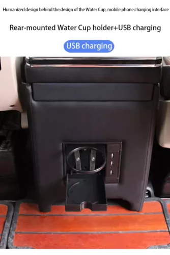 Caja reposabrazos para Mercedes Benz desde 2014 Clase V V V220 V250 V260 con USB Negro - Imagen 3 de 15