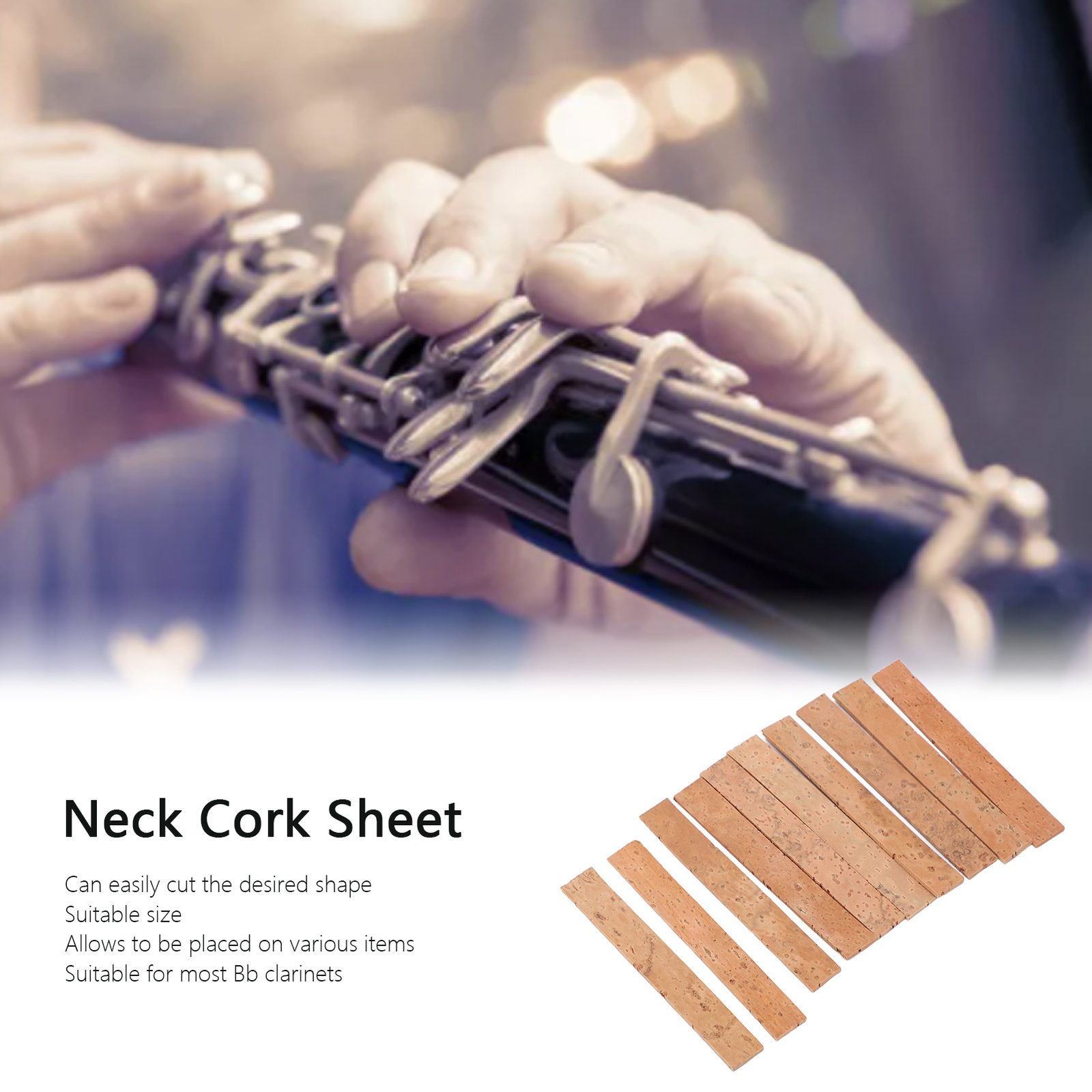 Joints Corks 10Pcs Neck Cork Sheet Good Texture For Saxophone
