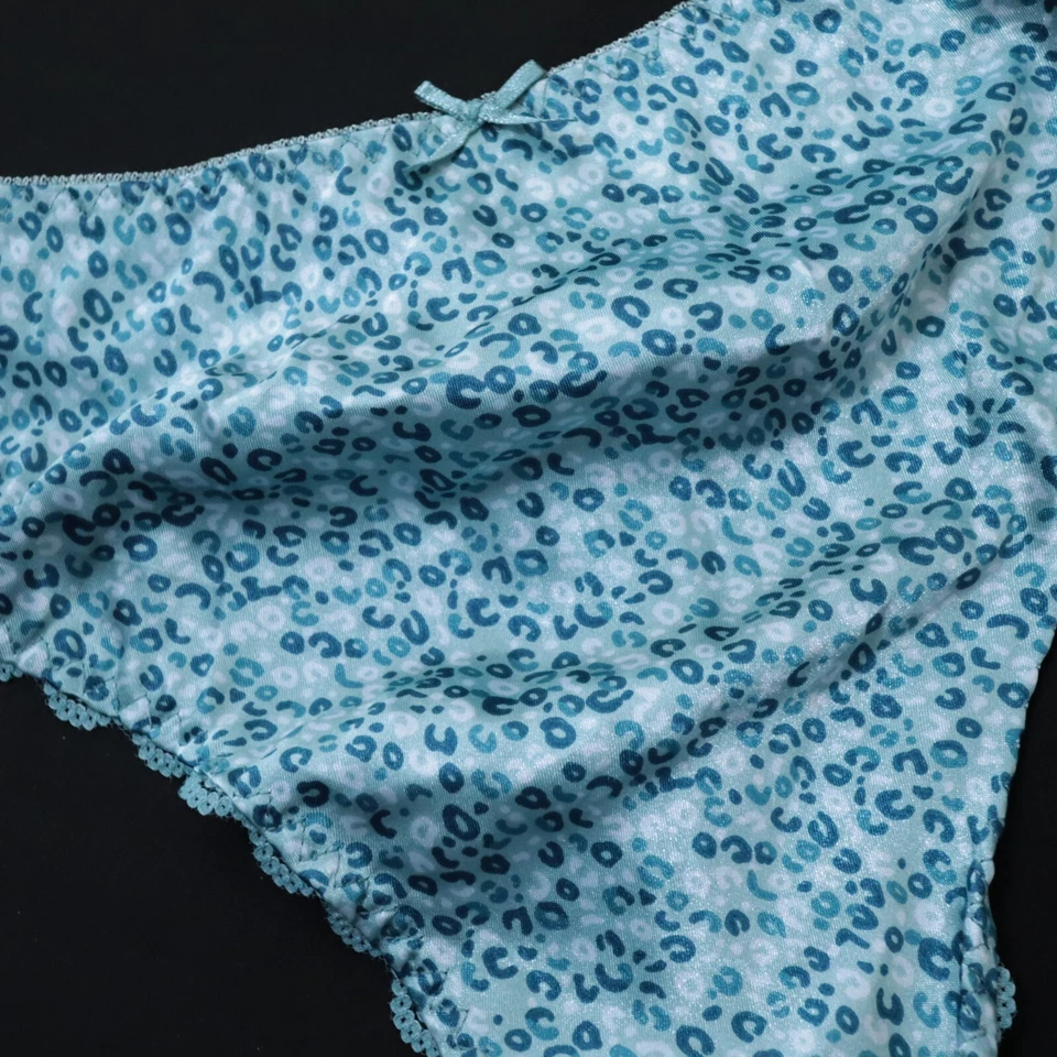 NEW Secret Treasures VTG Y2K 90s Sheer Satin High Cut Thong Panties XL X-LARGE - Image 2 of 4