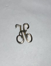 Letter H Pin Broach Gold Tone 3/4 inch