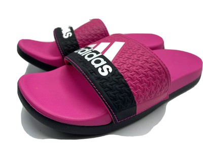 Adidas Kids Size 13k Adilette Comfort Slides Pink Black Slip Ons Slides B44875 | eBay