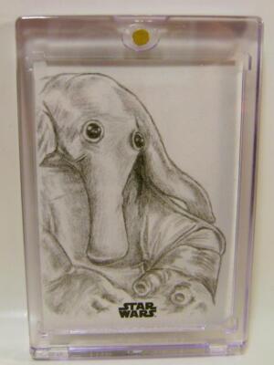 SKETCH CARD VERONICA SMITH 1/1 ONE OF ONE TOPPS CHROME STAR WARS GALAXY 2024