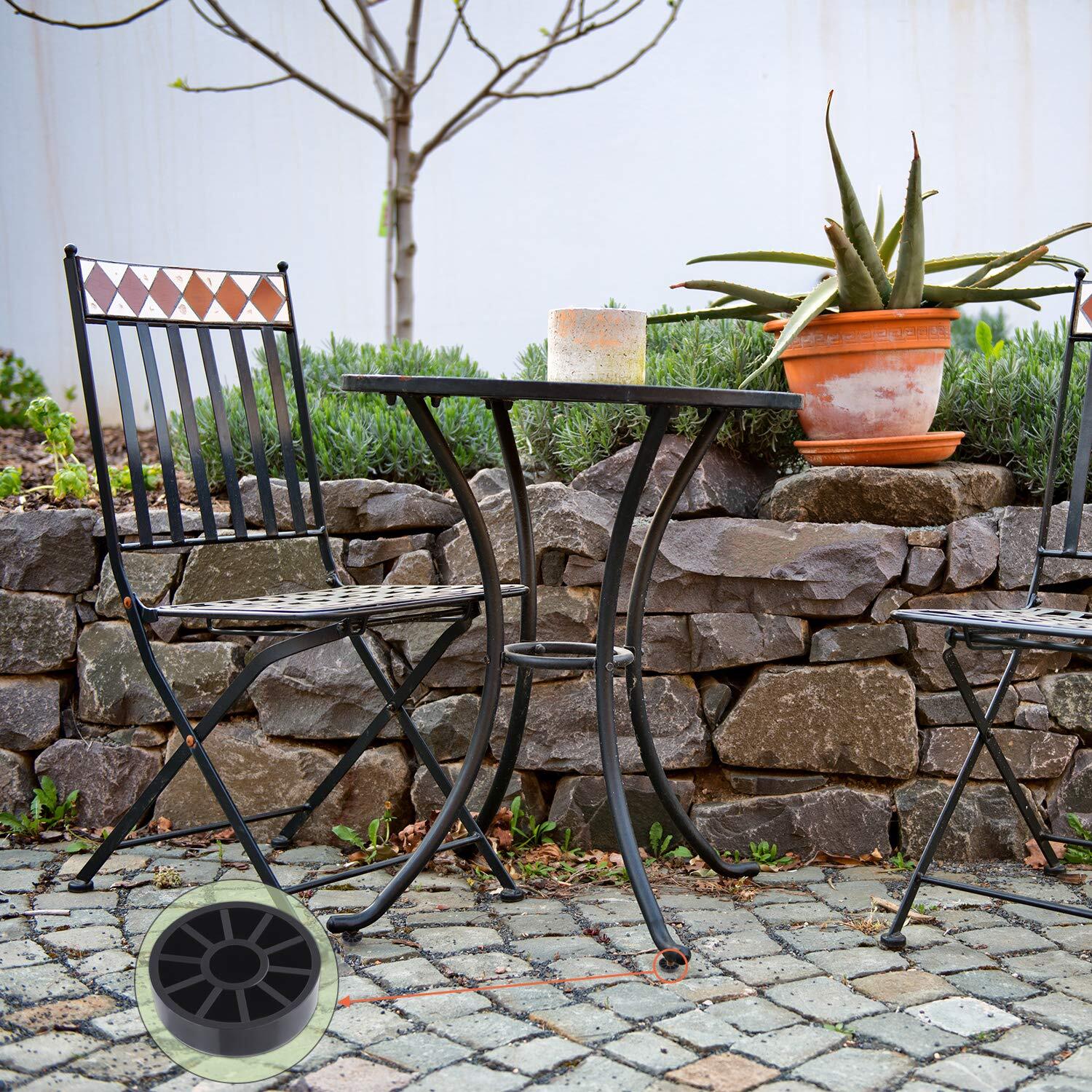 Forever Glides 11/2 Wrought Iron Glides Patio Furniture Feet 24 Pack