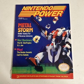 Nintendo Power #22 1991 Metal Storm No Address 100% Complete Poster NES