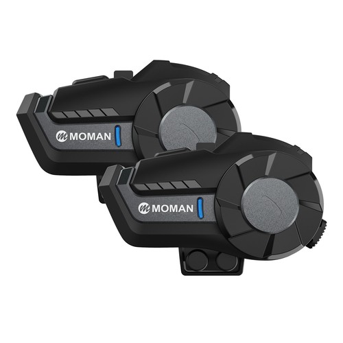 MOMAN H2 Motorcycle Helmet Wireless Headset Helmet Intercom 2 Riders Music FM - Picture 6 of 9