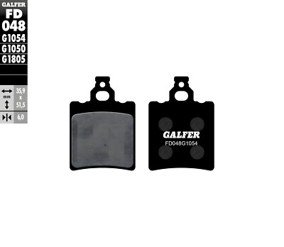 Bremsbeläge Galfer FD048G1054 Semi-Metall hinten 6mm für Cagiva W8 Pro Action