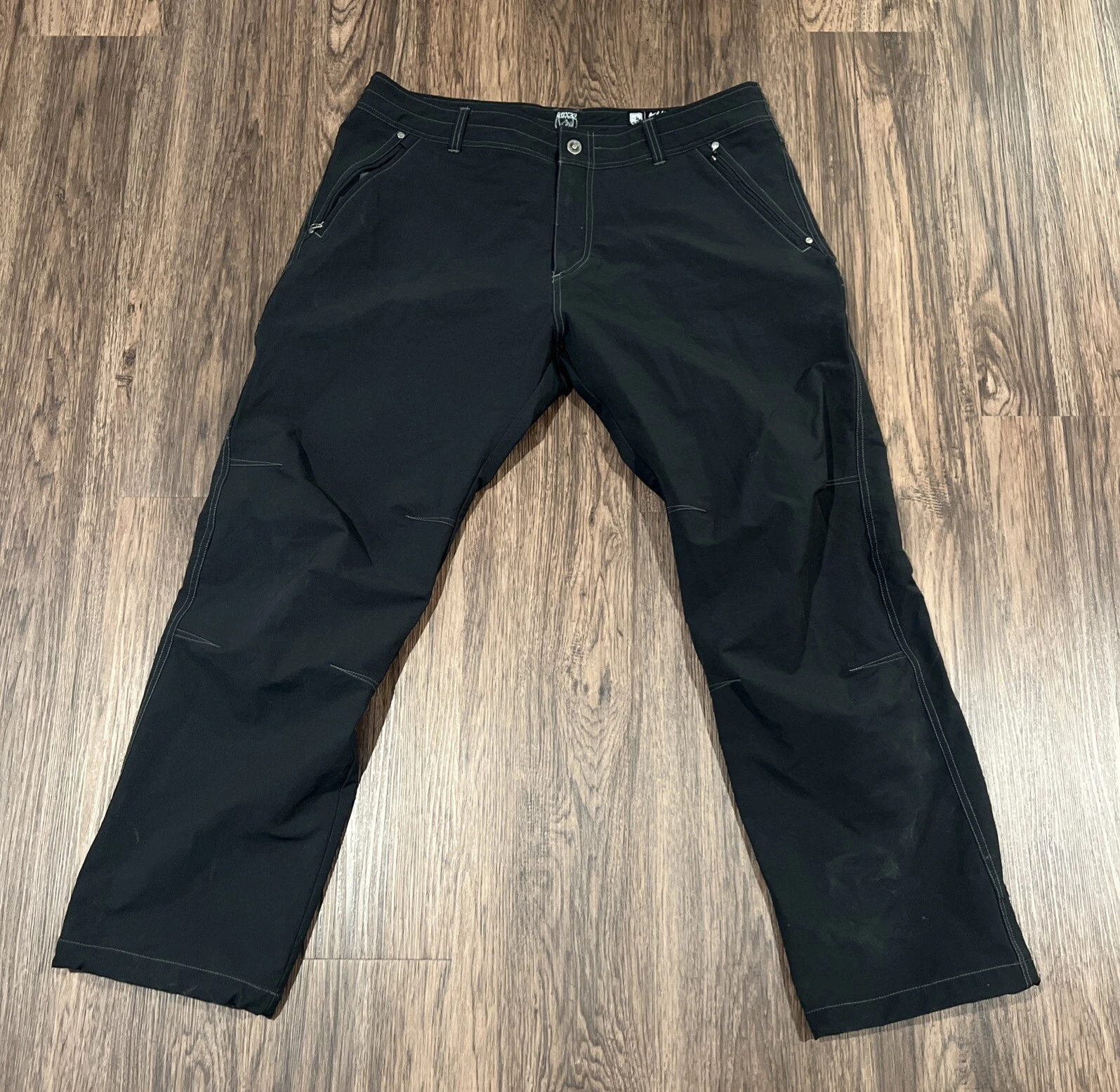 Kuhl Pants Black Destroyr Outdoor Hiking Destroyer Stretch Outdoors Sz 16F READ