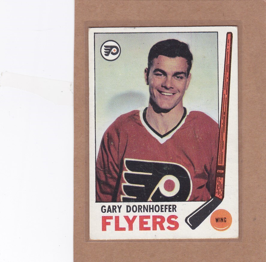 1969-70 TOPPS HOCKEY GARY DORNHOEFER #94 FLYERS VGEX/EX *A15661