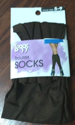 L'eggs Trouser Socks, Semi-Opaque, US Shoe size 5-9, Black,