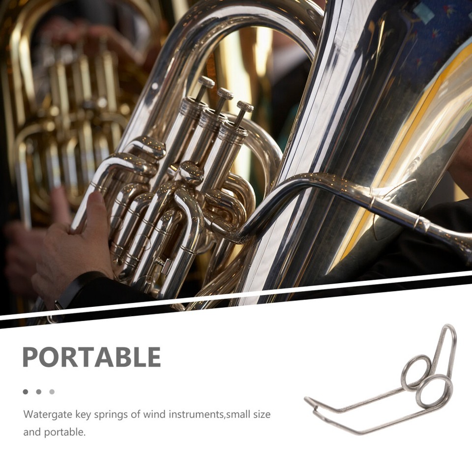 4 Count Water Key Spring Trumpet Draining Fittings Trombone Accessories