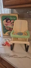 Vintage 1983 Cabbage Patch Kids Table Mate Doll High Chair W/ Box & Accessories