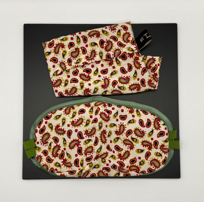 Rare ETRO Paisley Sleep Mask with Matching Pouch   Made in Italy