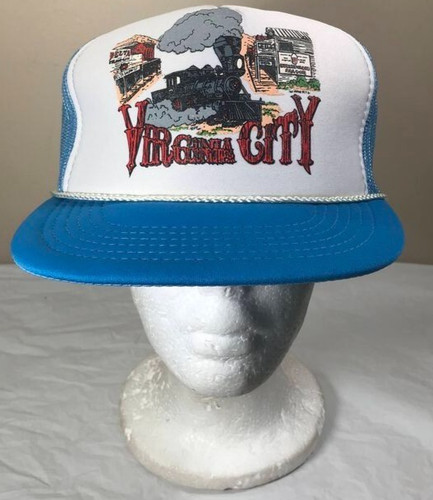 Vintage Virginia city trucker mesh snapback hat cap