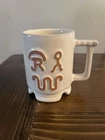 Frankoma Pottery King Ranch Coffee Mug Bone Western Cattle Brands