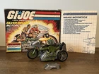 1985 Hasbro - GI Joe - Silver Mirage Motorcycle Original Box & Blueprint