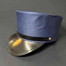 Kids Train Conductor Hat Blue Railroad Costume Cap Halloween Dress Up